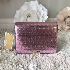Michael Kors Jade Medium Gusset Clutch Soft Pink